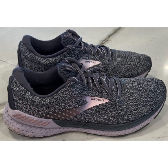 Brooks Womens Adrenaline GTS 21 1203291B528 Gray Running Shoes Sneakers SZ11 - Picture 7 of 9